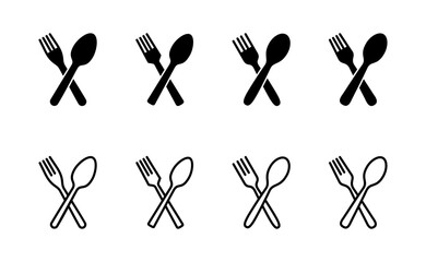 spoon and fork icon vector. spoon, fork and knife icon vector. restaurant sign and symbol