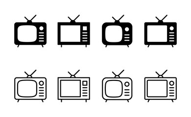 Tv icon vector. television sign and symbol