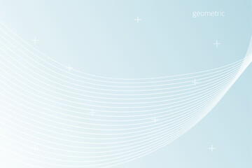 Abstract Geometric Shapes with Fluid Gradient Background Design