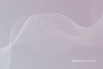 Abstract Geometric Shapes with Fluid Gradient Background Design