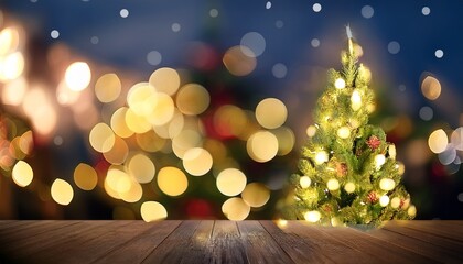 Bokeh De Arbol De Navidad