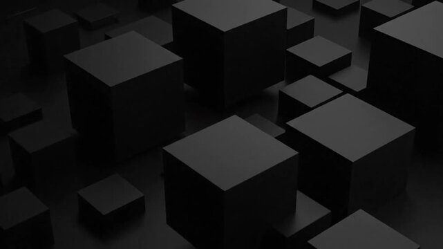 A single dark square rests on a textured dark surface.