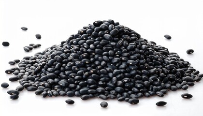 Pile Of Dried Black Beans