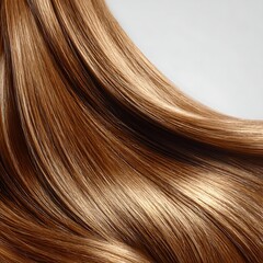 Fototapeta premium healthy shiny hair in clean clinical style, smooth strong strands