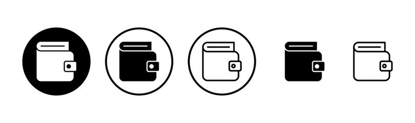 Wallet icon logo design. wallet sign and symbol