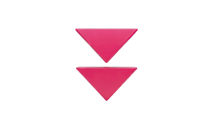 Two Pink Triangles Pointing Downward