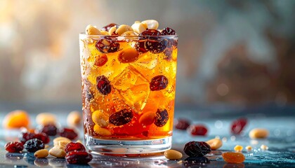 Festive Fruitcake in a Glass - A Delicious Holiday Treat.