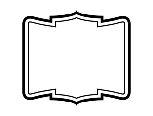 黒のシンプルフレーム