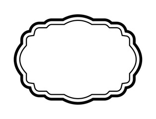 黒のシンプルフレーム