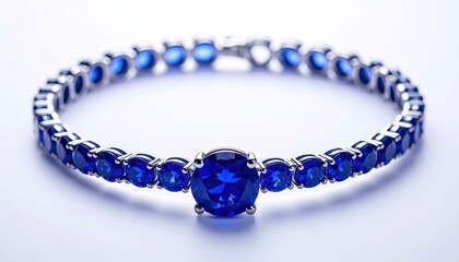 Elegant Blue Sapphire Bracelet - A Timeless Piece of Jewelry.