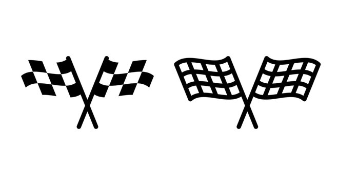 Racing flag icon symbol for apps and websites. race flag sign and symbol.Checkered racing flag icon