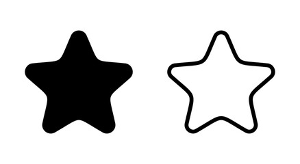 Star icon symbol for apps and websites. rating sign and symbol. favourite star icon