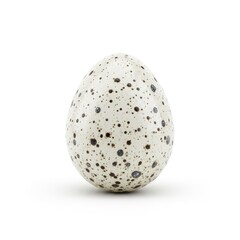 Polka dot textured stone sphere isolated on white background