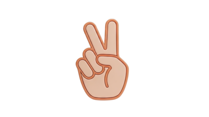 Peace Sign Hand Gesture Icon