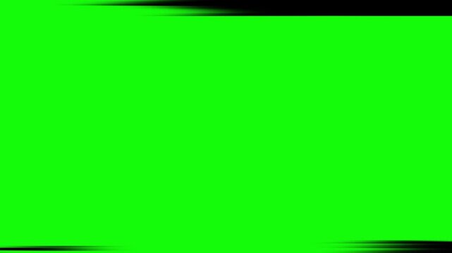 4K anime speed line background animation overlay. Black radial comic light speed lines moving on green screen&nbsp;background
