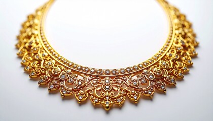 Exquisite Gold Necklace - A Timeless Statement of Elegance and Luxury.