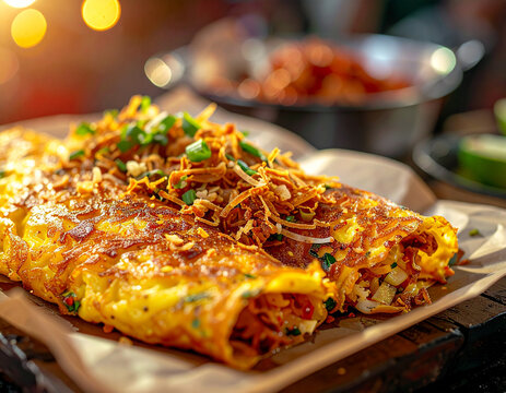 Kerak Telor Crispy  Ketan, Telur, Serundeng yang Wangi