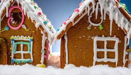 Festive Gingerbread Houses - A Sweet Holiday Tradition.