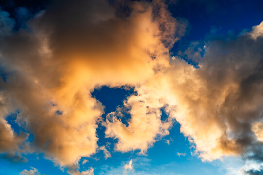 clouds in blue sky - Powered by Adobe