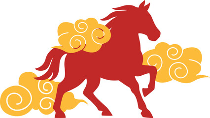 Red Chinese Zodiac Horse