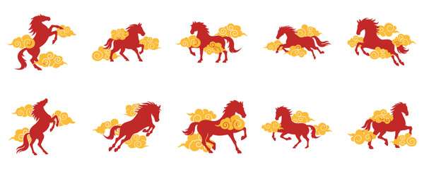 Chinese Zodiac Horse Set