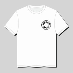 Vector illustration of dark aesthetic streetwear t-shirt design