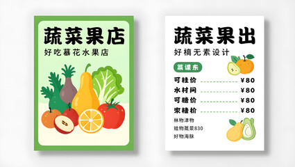 Colorful Produce Price Signs