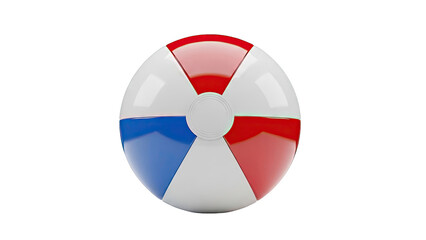 Naklejka premium Red, White, and Blue Beach Ball