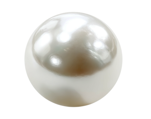 Luminous, round pearl displays soft, shifting light