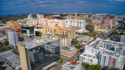 Aerial View of Coral Gables, Florida, United States
