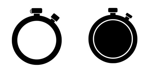 Minimalist Stopwatch Timer Icons