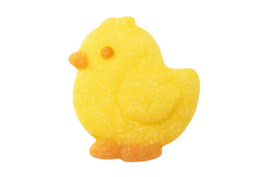 Yellow chick gummy candy for easter treat