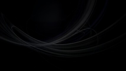 Elegant dark abstract waves flowing in a mysterious environment from a close-up viewpoint