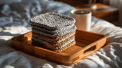 Cozy Morning with Coffee and Coasters.