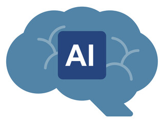 次世代の産業を支える人工知能AIと半導体チップのコンセプトベクターイラスト