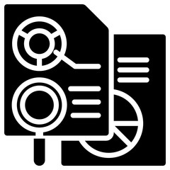 data analytics icon isolated on white background. vector illustration icon for data Science technology and other business