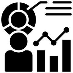 analytics icon isolated on white background. vector illustration icon for data Science technology and other business