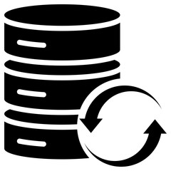 backup icon isolated on white background. vector illustration icon for data Science technology and other business