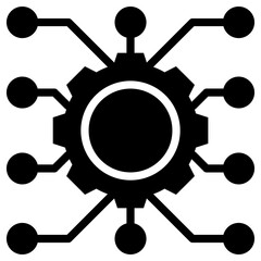 algorithm icon isolated on white background. vector illustration icon for data Science technology and other business