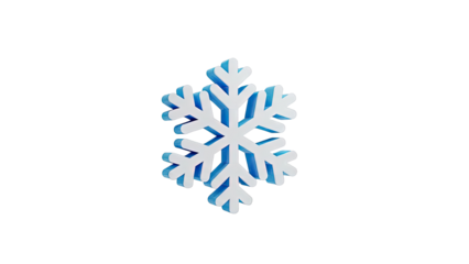 3D Snowflake Icon