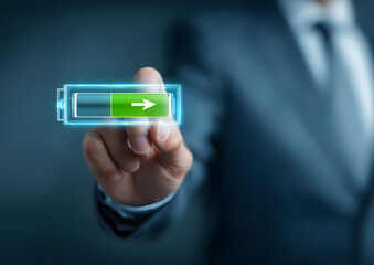 Click on the charging icon