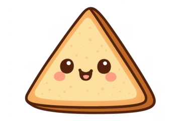 Cartoon sandwich character with a happy smiling face