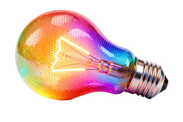 Colorful LED Light Bulb with Neon Filament