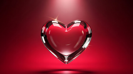 Romantic Red Valentine Background for Love Concept