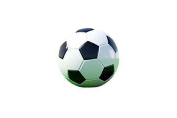 Naklejka premium 3D Rendered Classic Black and White Soccer Ball