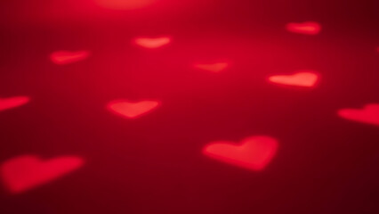 Luxury Red Valentine Background with Satin Heart