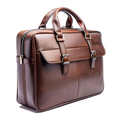brown leather bag