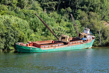 Rusting Boat On The Douro River