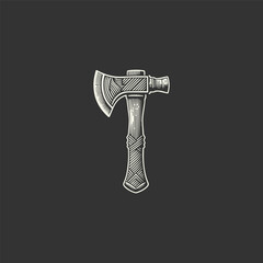 Axe logo icon design template flat vector