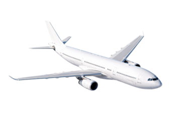 White Commercial Airplane in Flight